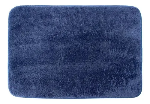 Tapete de banho de veludo 40x60 cm Tapete de banho azul