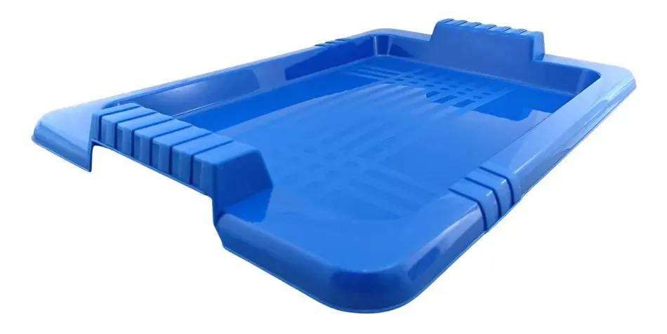 Bandeja de plástico azul