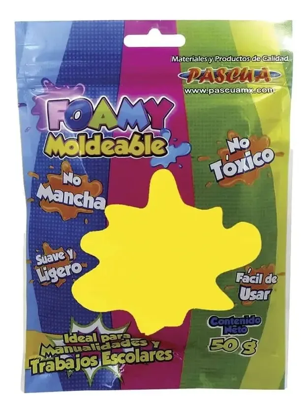 Espumoso Moldável 50g Cor de Páscoa Amarelo