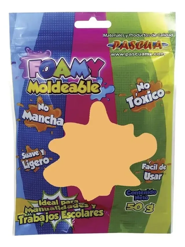 Espumoso, moldável, 50g, cor de carne, Páscoa