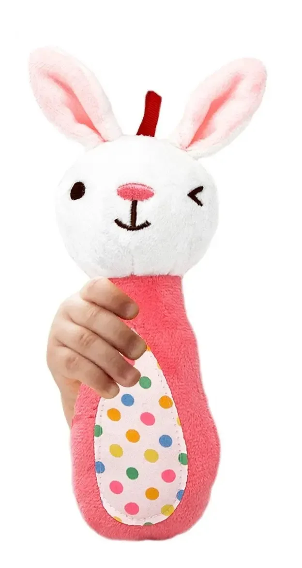 My First Bunny Plush Rattle 19x7x5cm Multicolor