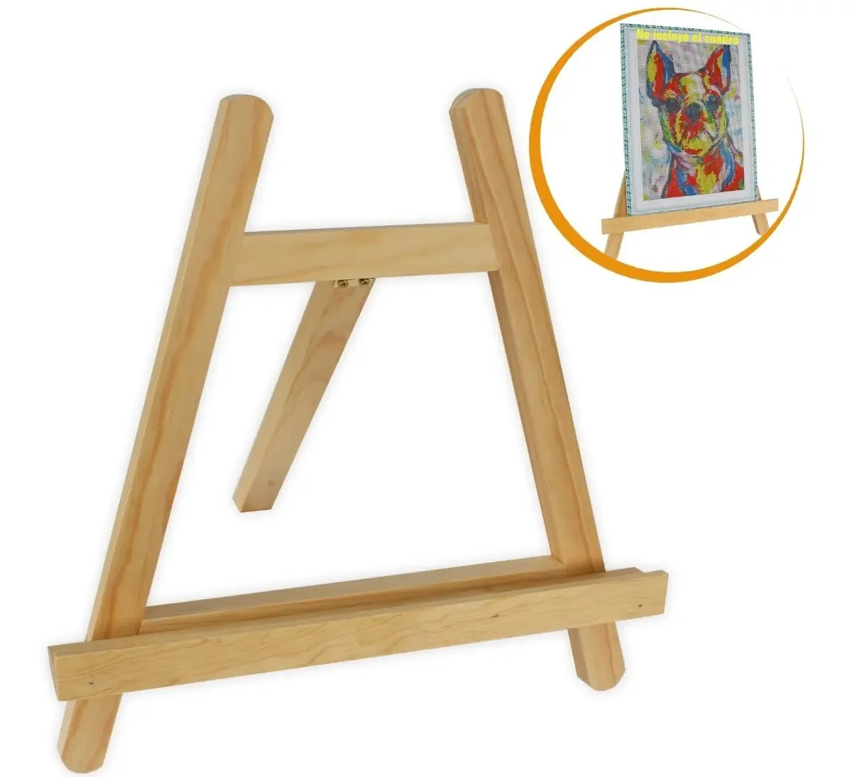 Cavalete de mesa/oficinas de pintura artística escolar/dobrável