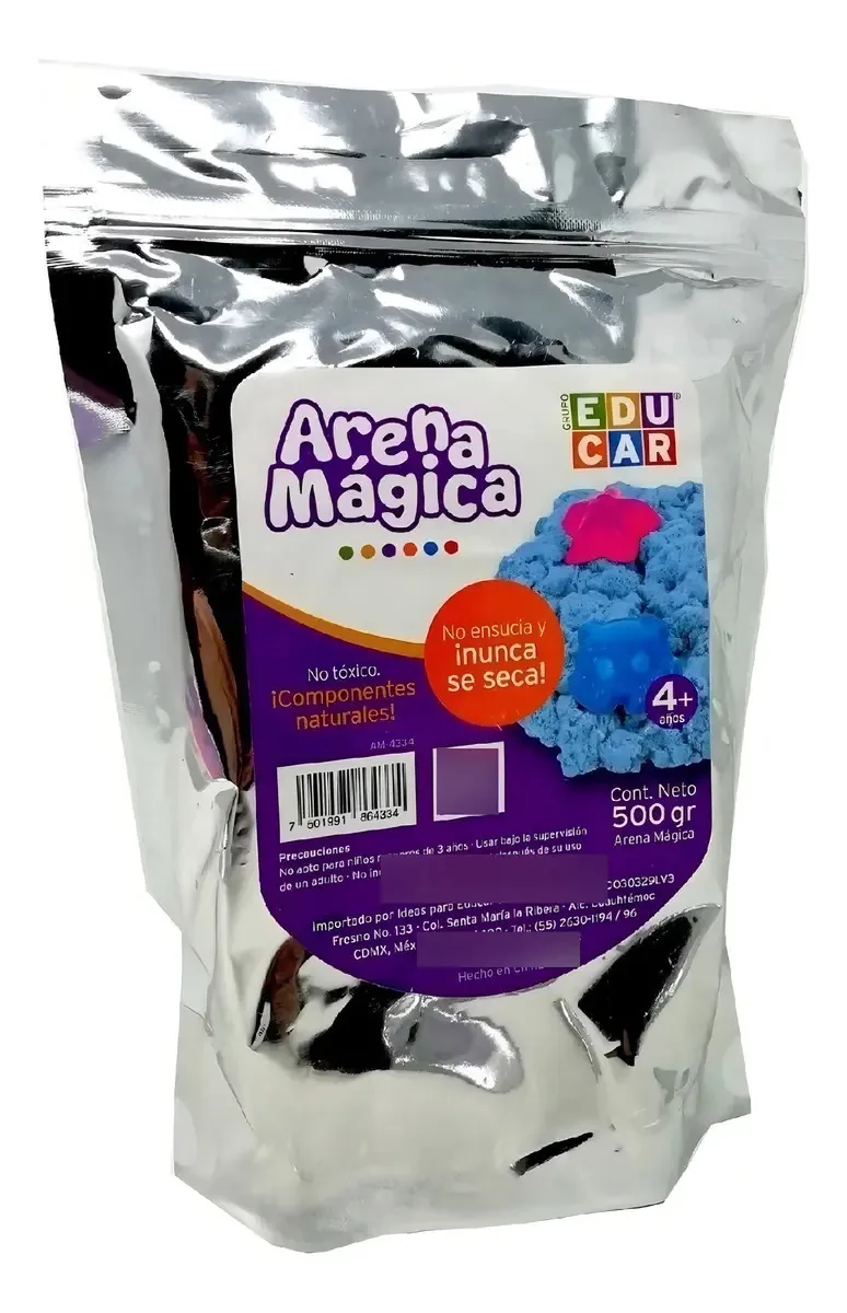 Arena Magica Blue 500gr Cor Azul Claro