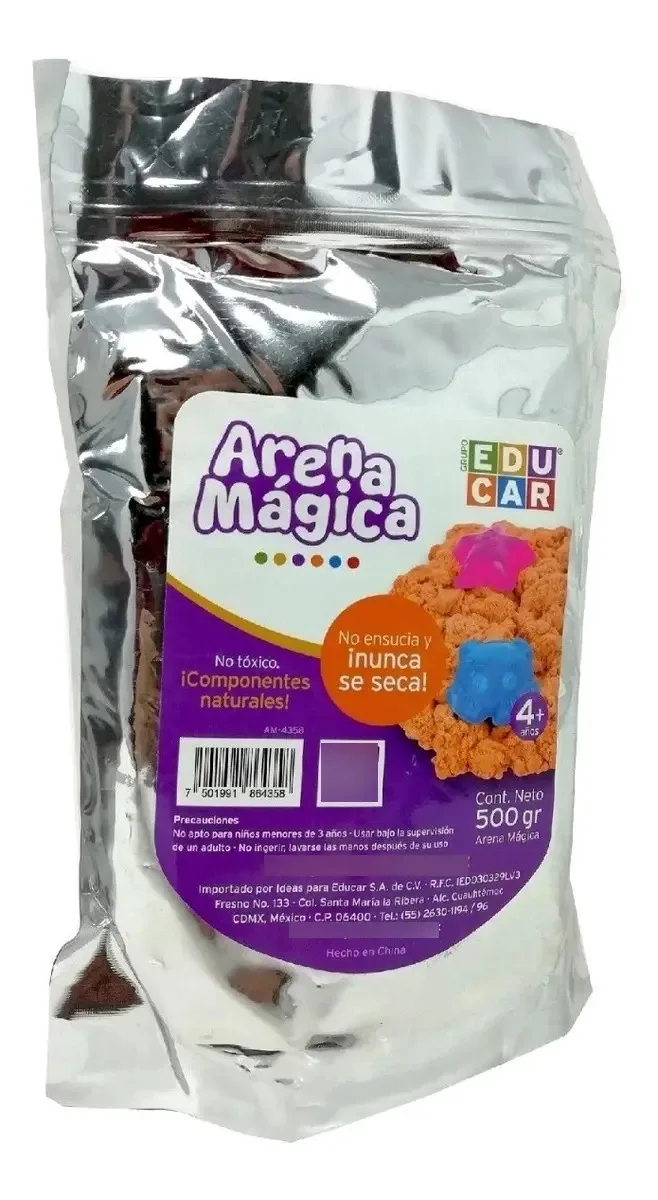 Arena Magica Laranja 500gr Cor Laranja Claro