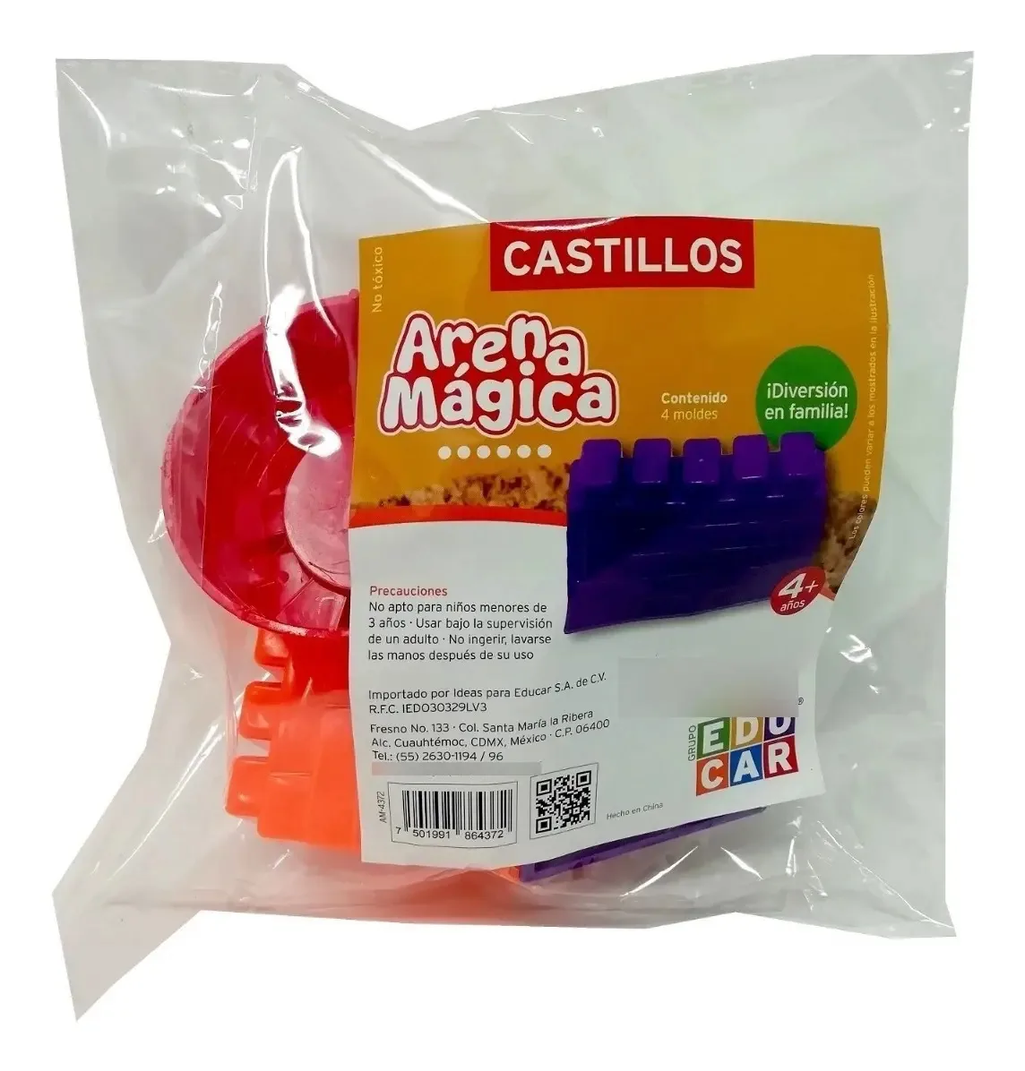 Moldes de plástico para castelos de areia mágicos, coloridos, multicoloridos