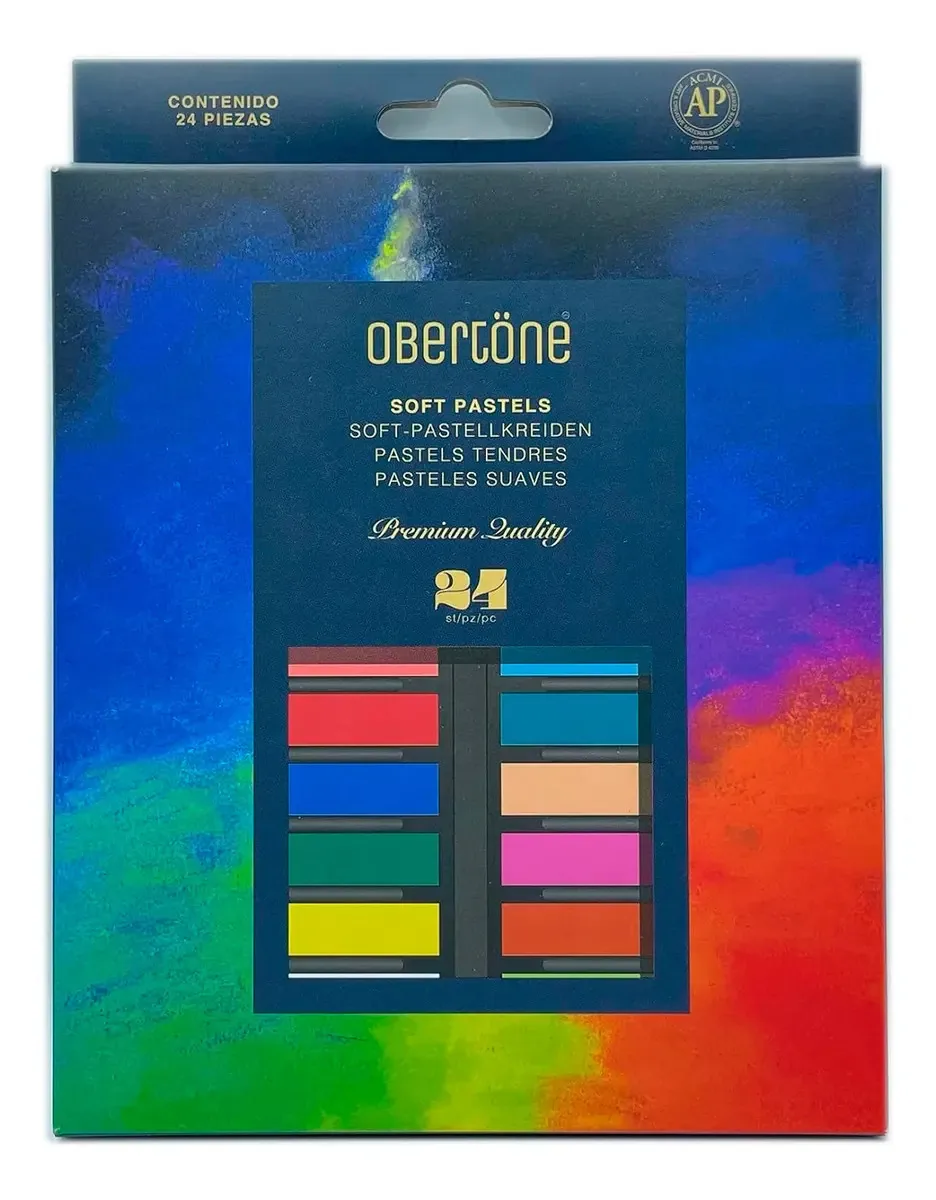 Pastéis macios - pastéis macios de qualidade premium de Obertöne - 24 unidades coloridas