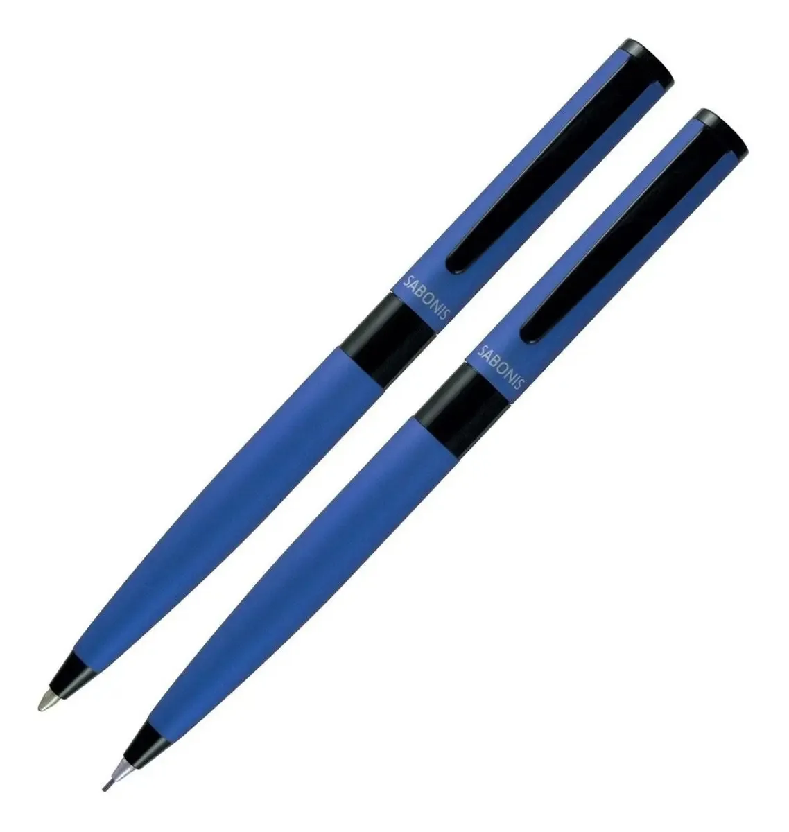 Conjunto de canetas metálicas Sabonis 3052abap E/estojo azul