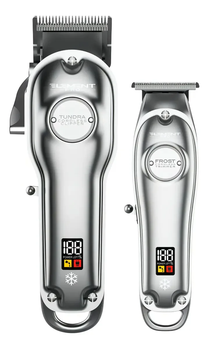 Combinação de máquinas de corte de cabelo Avalanche Element Pro Silver