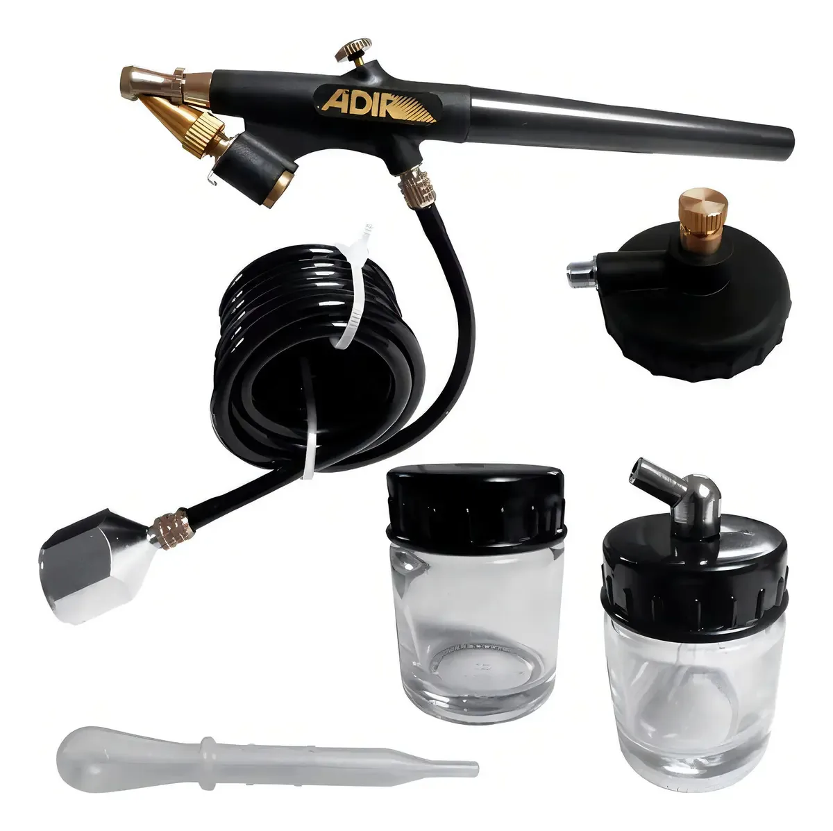 Airbrush Professional Quick Change, 2 xícaras, Single Action Ac