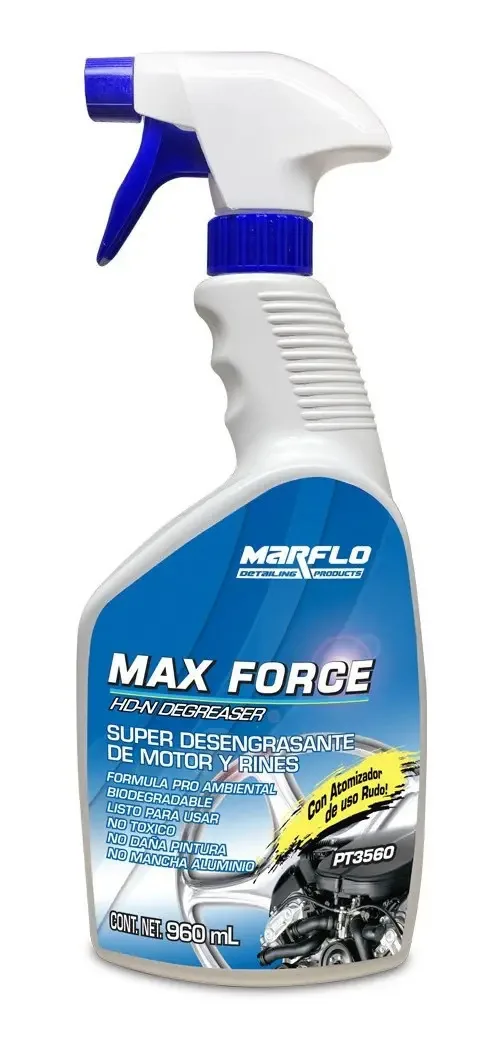 Limpador de rodas de alumínio Marflo Max Force, pneus não ácidos