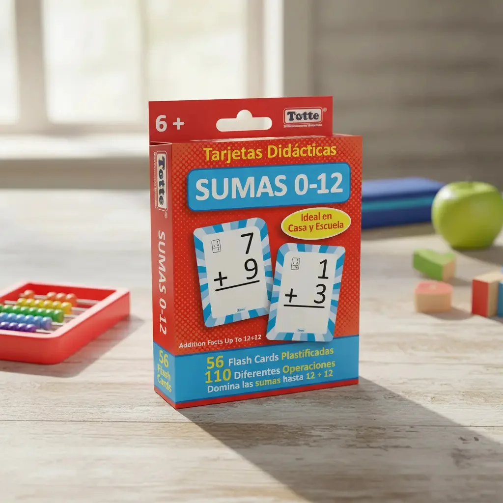 Cartões flash Totte De Sumas 0-12 | 56 cartões laminados