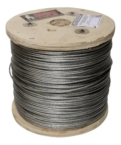 Cabo de aço galvanizado 3/8 7x19 457mt