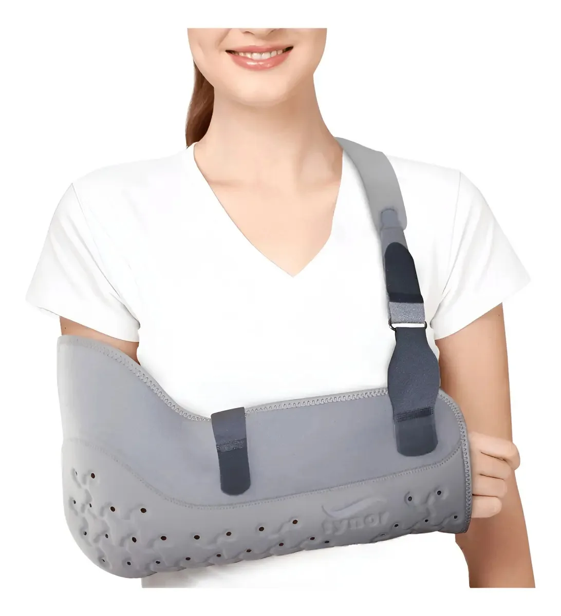 Fratura do imobilizador Tynor Urbano Arm Sling, cor adulta, cinza, tamanho pequeno