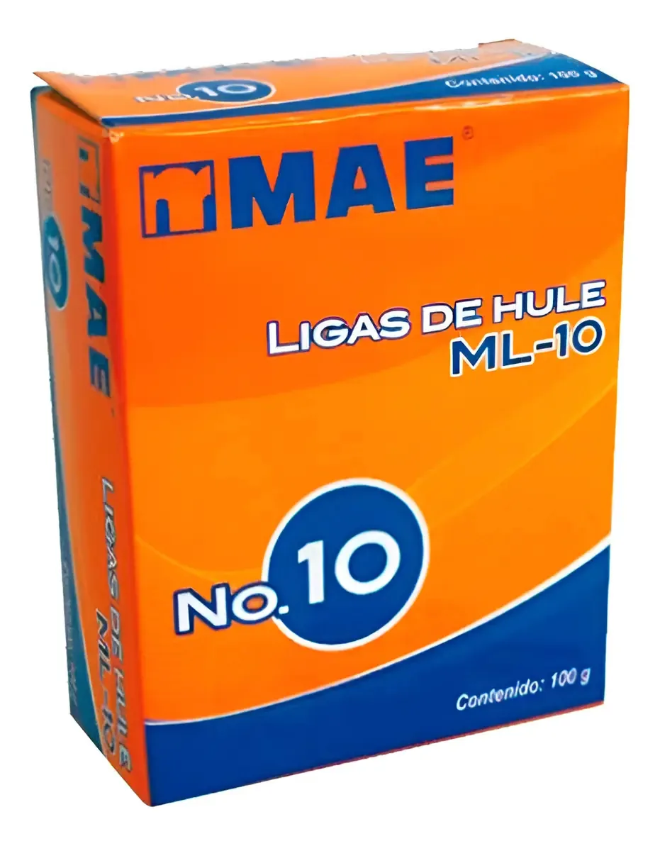 Liga de borracha Mae Ml-10 com 100 gramas da cor natural nº 10