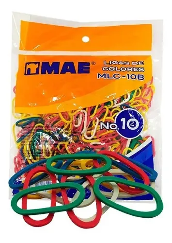 Bolsa de borracha colorida Garter #10 com 80 gramas número 10