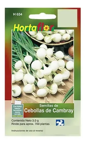 Conteúdo de sementes de cebola Cambray (3g) rende 700 plantas