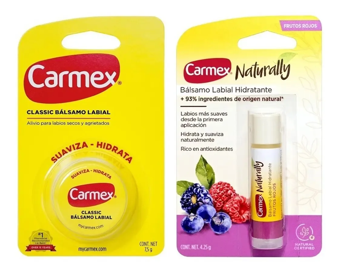 Jarra Carmex + frutas vermelhas