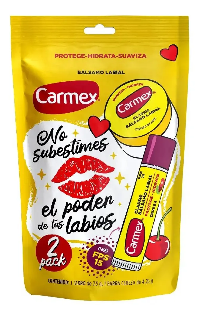 Carmex Bálsamo Labial 2 Pack Pouch