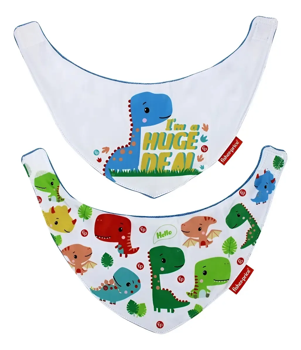 Fisher Price — Conjunto de 2 babadores para cachecol — tamanho único, azul