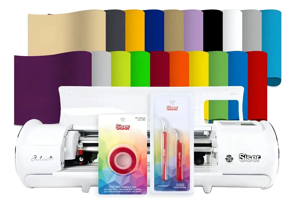 Combo Plotter de Corte Siser Juliet com Vinil Têxtil