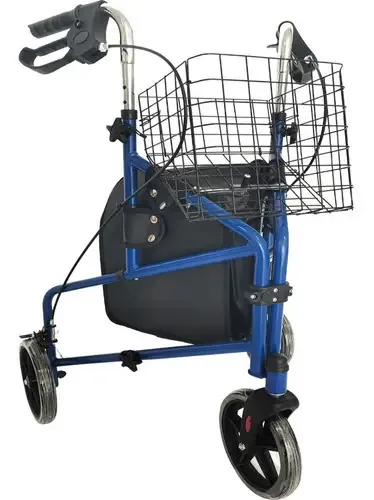 Andador ortopédico de 3 rodas para adultos mais velhos