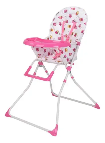 Cadeira alta de bebê Cosco Fruits para comer rosa
