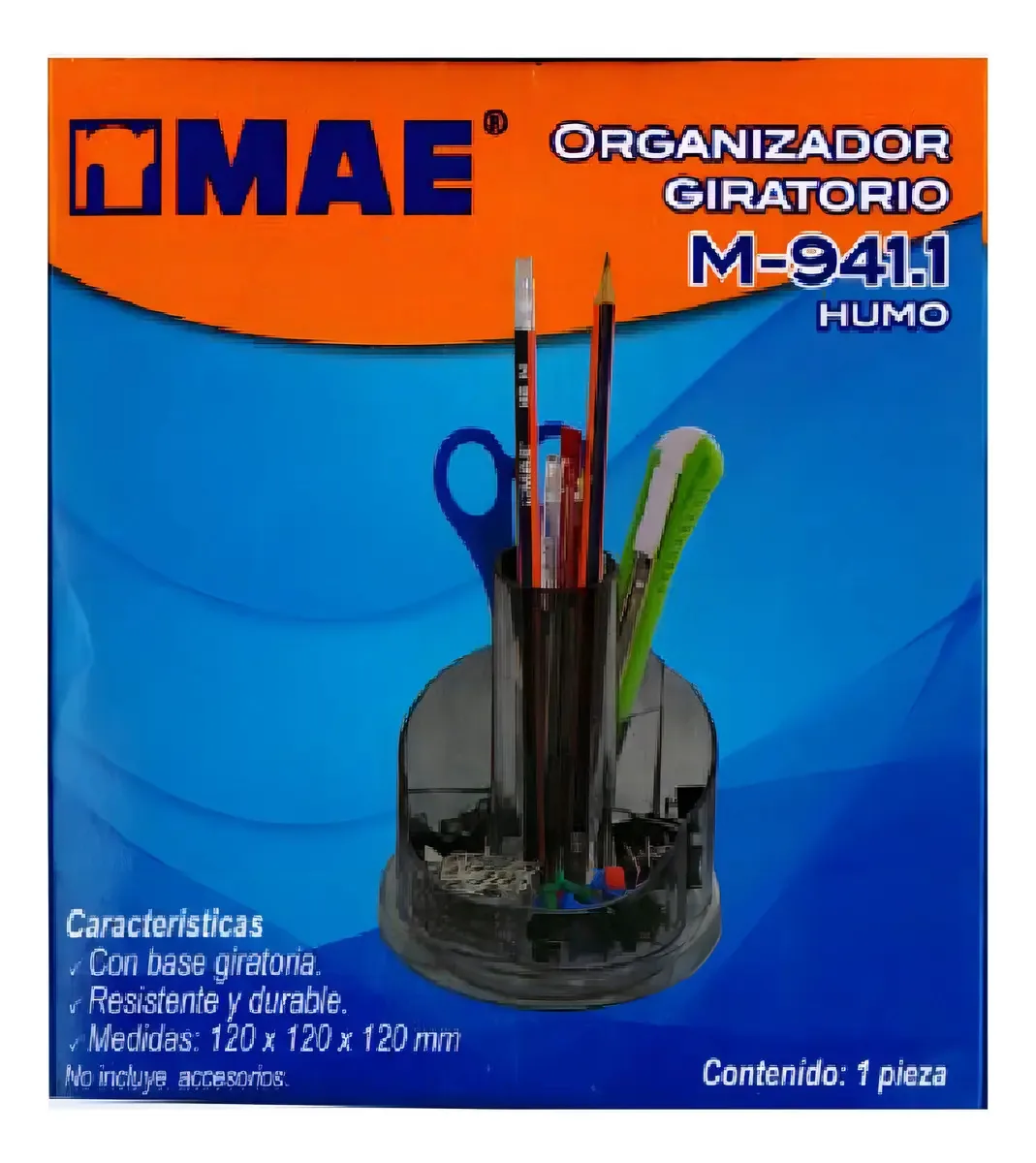 Organizador giratório de mesa de escritório Mae School