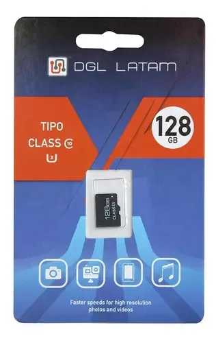 Memória Micro Sd Dgl 128gb preta