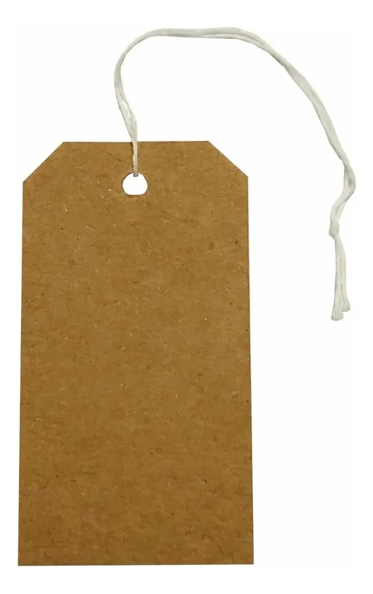 500 etiquetas de cartões Etiquetas vintage Kraft 4,5x8,3 cm