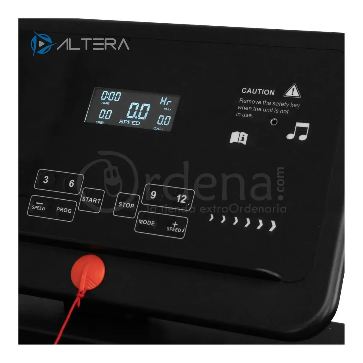 Esteira elétrica Altera CE CE-2400 cor preto