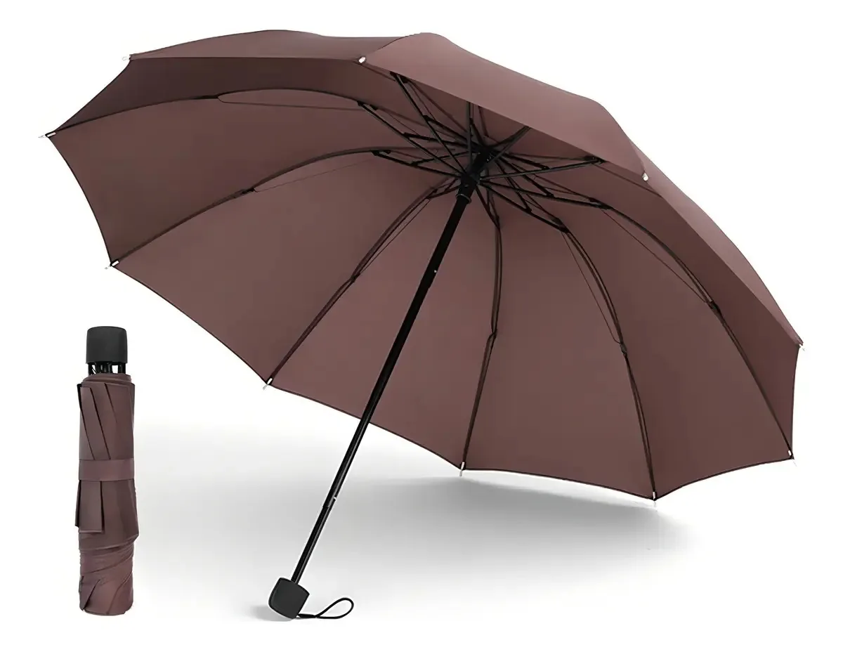 Guarda-chuva compacto para sol e chuva Guarda-chuva de café Canotagio