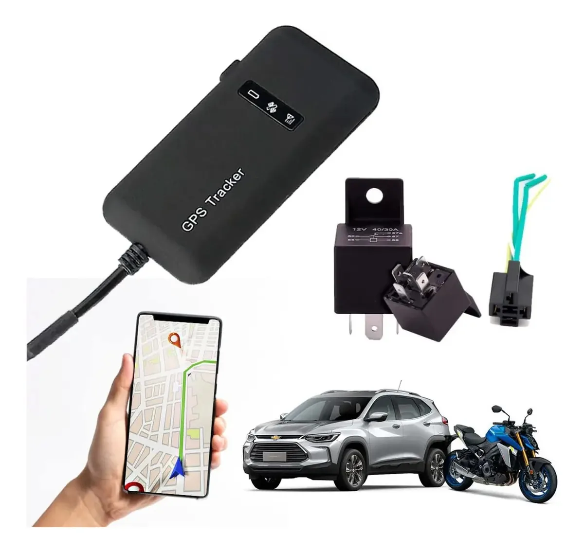 Sayax Gps Tracker Para Carro E Moto Instalação Fácil Corta Corrente Plataforma