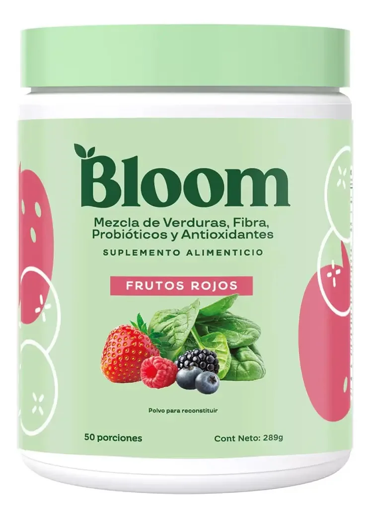 Mistura de vegetais e vegetais em pó Bloom Red Fruit 289g