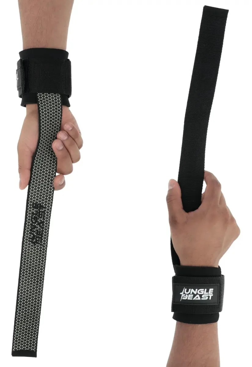 Strap de musculação para academia Jungle Beast Pro Series - Cinza