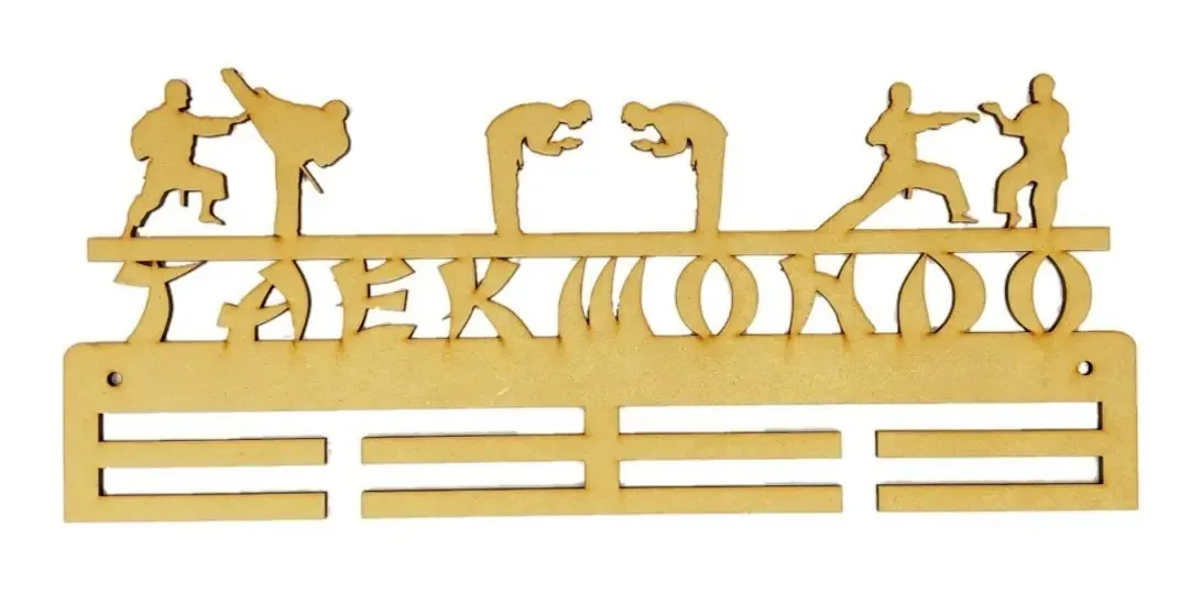 Porta-medalhas de Taekwondo Art5216 Cor Ocre