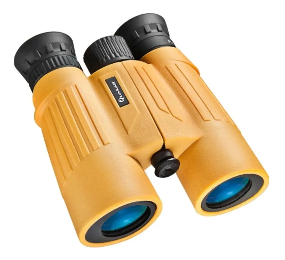 Binóculos amarelos flutuantes Quasar Qv30 Marine 8x 30mm Bak4