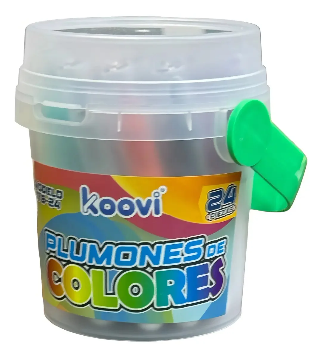 24 casacos coloridos com garrafa da Koovi