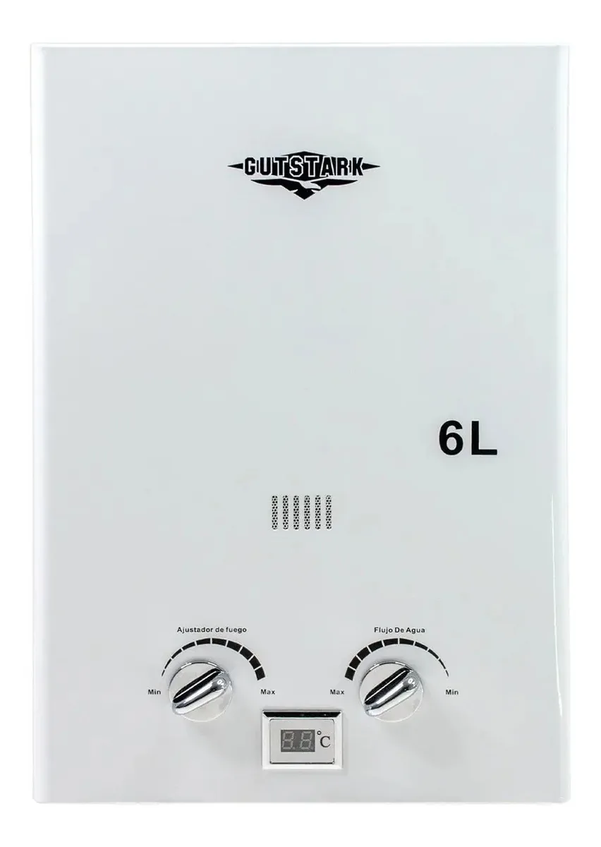 Aquecedor de água a gás GLP branco Gutstark Gas Lp 6l