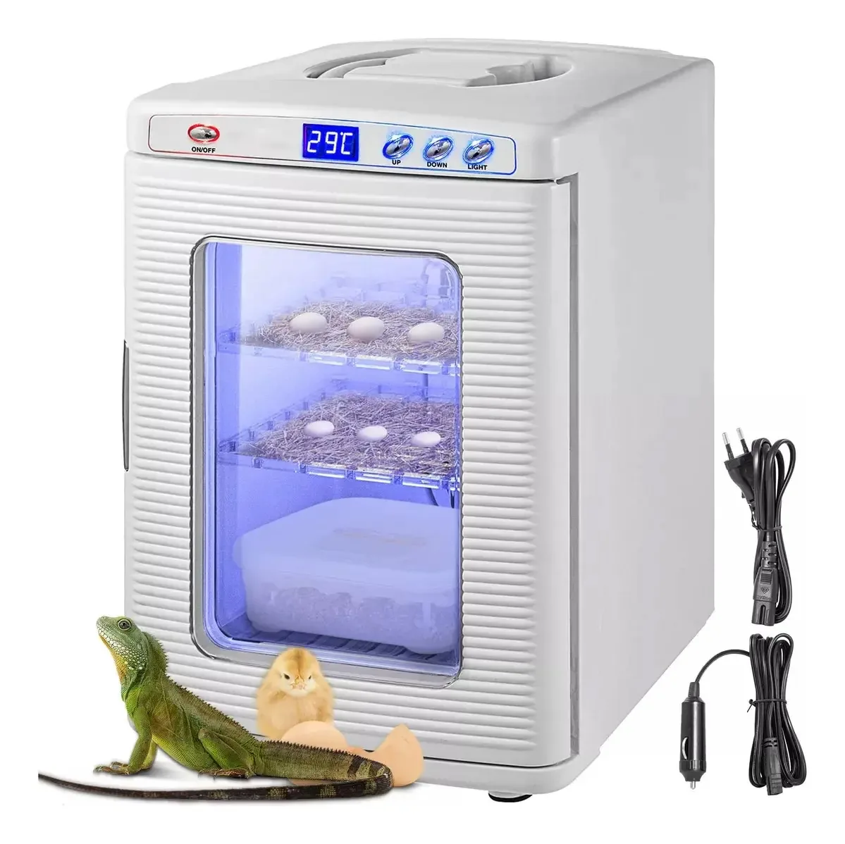 Incubadora digital automática de répteis e anfíbios de 25 Ltrs
