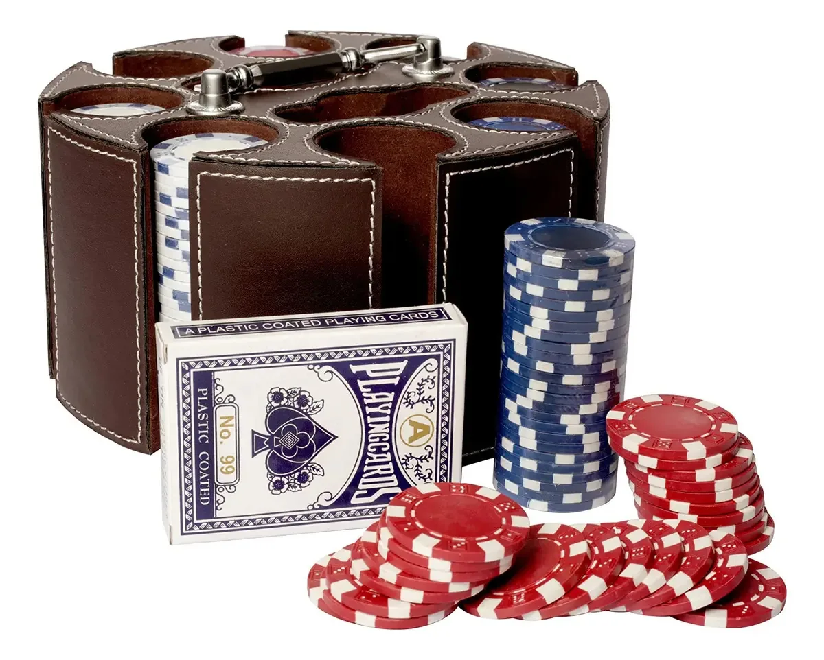 Conjunto de Fichas de Pôquer Better Space, 200 Fichas e 2 Baralhos de Pôquer, Texas Hold'em