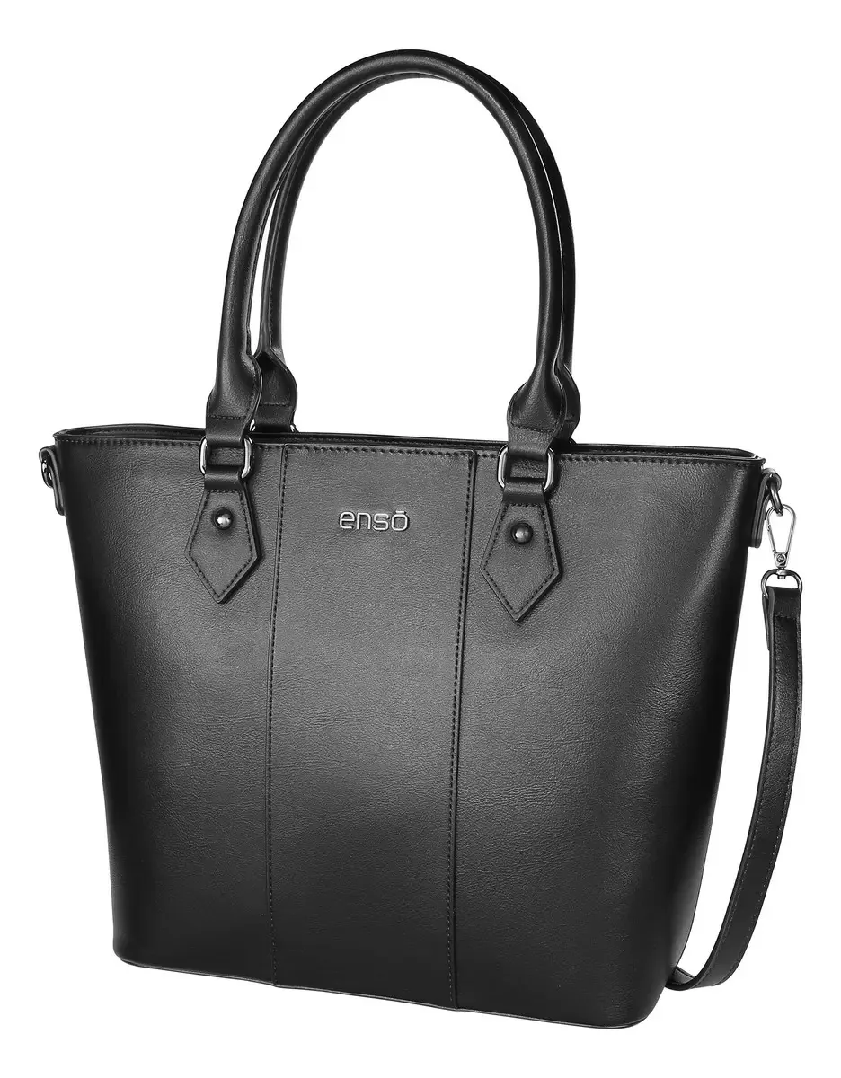 Sacola feminina Enso, moda casual, feminina, cor preta