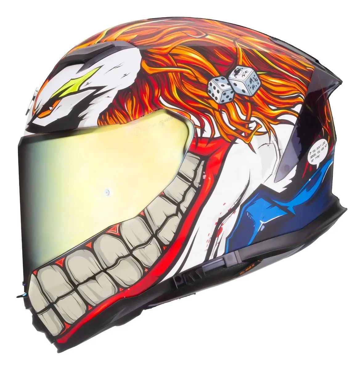 Faça capacetes. Capacete integral Dot Ece 06. Modelo Force Gambler