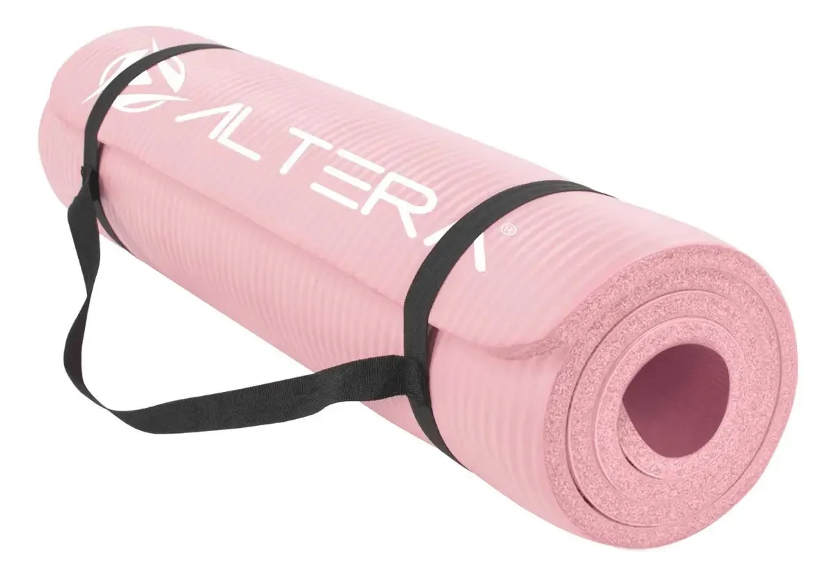 Esteira transportadora portátil para exercícios de Pilates rosa pastel