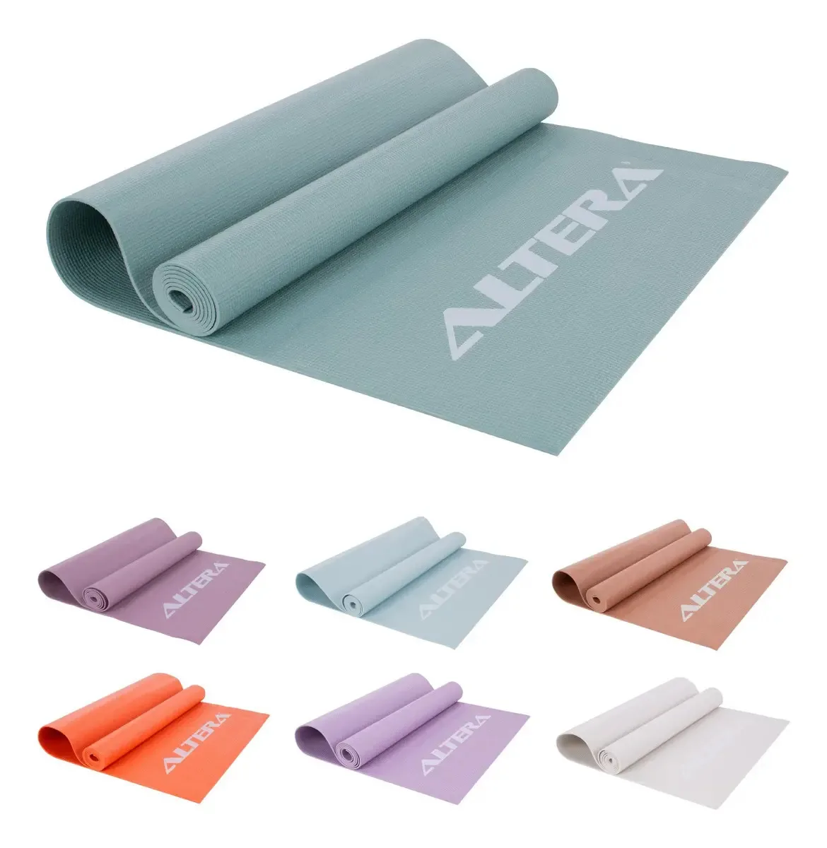 Tapete de ioga Altera Pilates Fitness Training, cor água-marinha