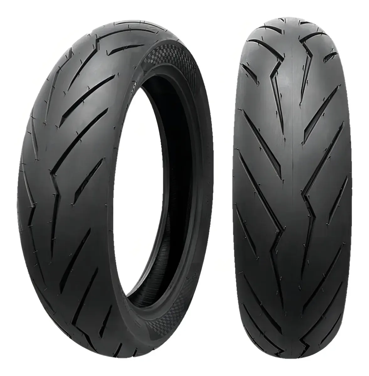 Pneus 110/80-17 e 140/70-17 O Job Promoto não usa uma câmera