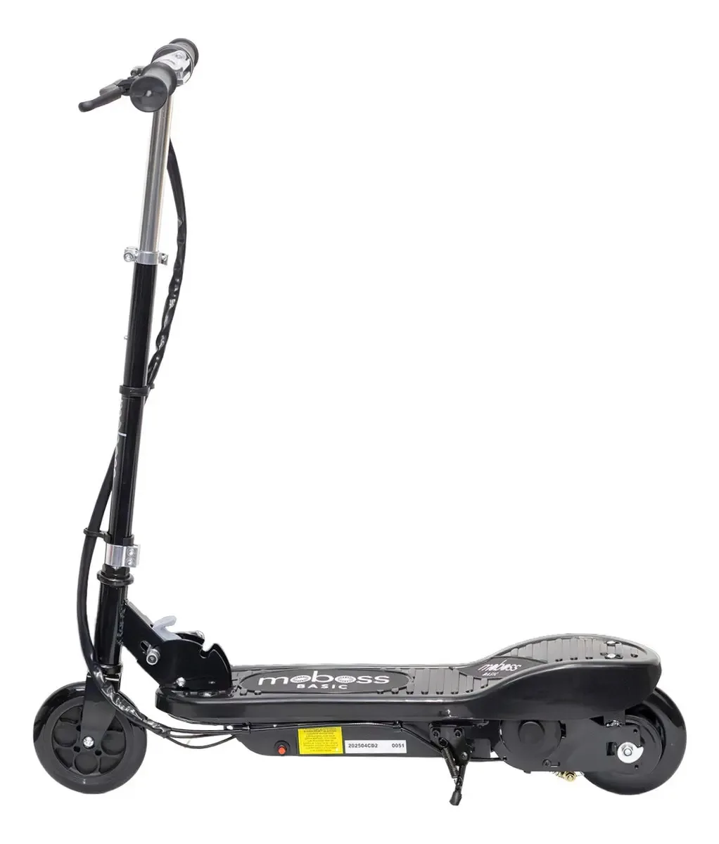 Scooter elétrico infantil dobrável Moboss Cd2 12v preto