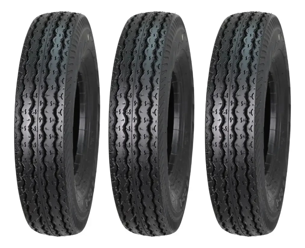 Conjunto de 3 pneus 4.00-8 Promoto Motocarro 6 camadas