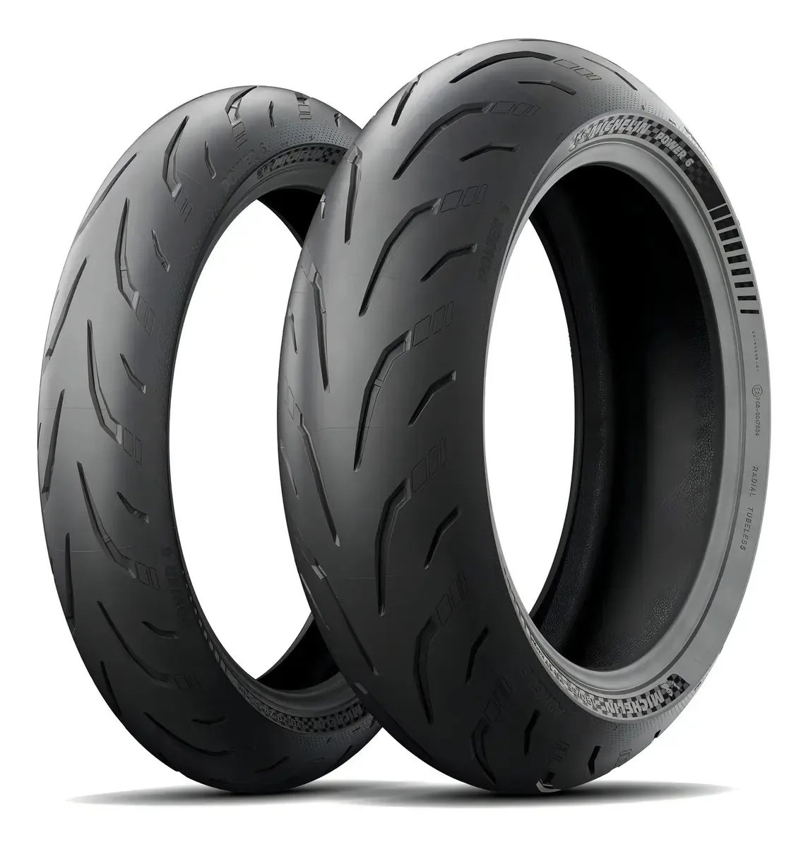 Pneus Michelin 120/70 Zr17 Y 180/55 Zr17 Power 6