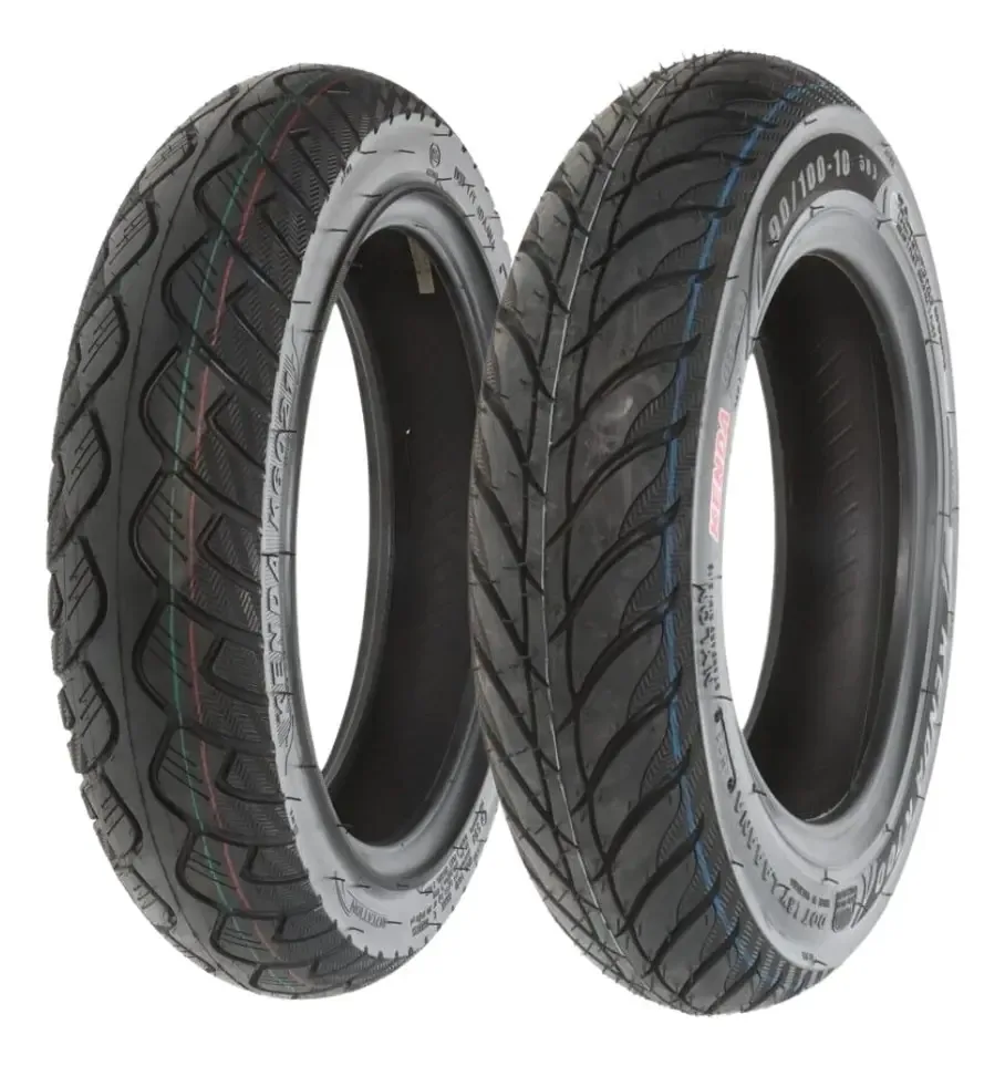 Pneus 90/100 10 e 90/90 12 Kenda Honda Navi