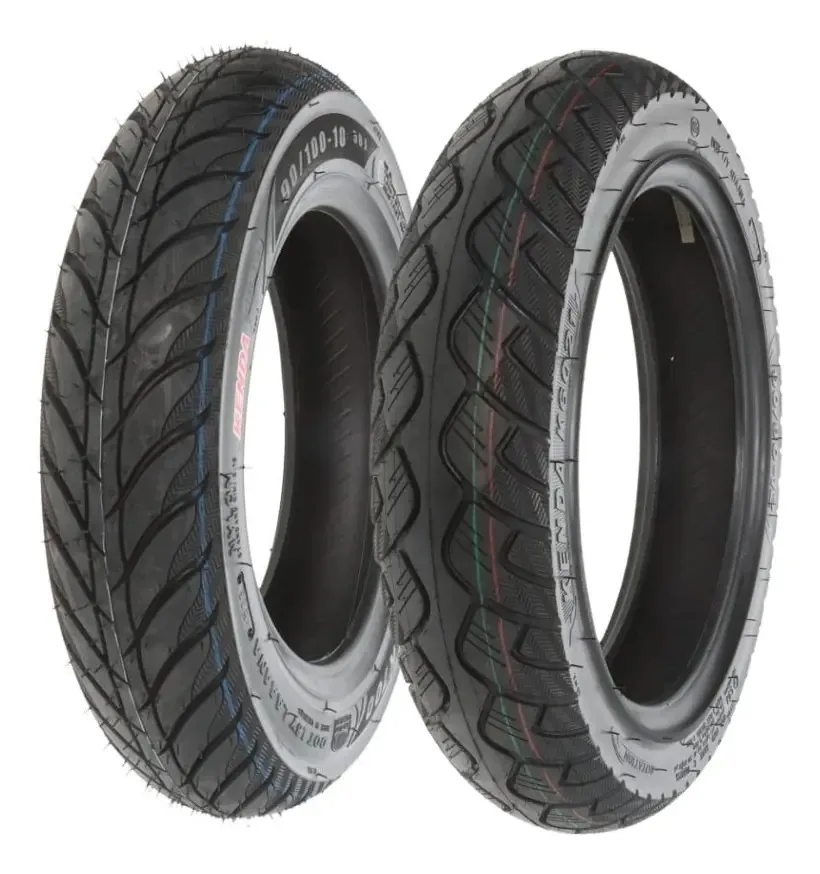 Pneus 90/100 10 e 90/90 12 Kenda Tl Honda Navi